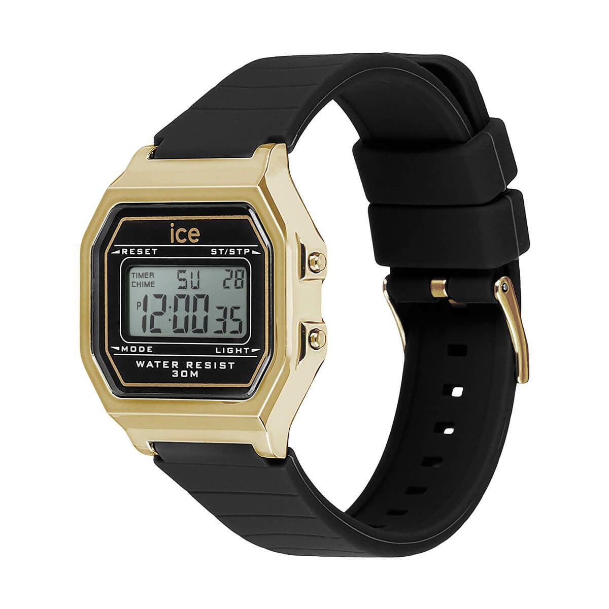 ICE-WATCH / アイスウォッチ ICE digit retro ブラックゴールド