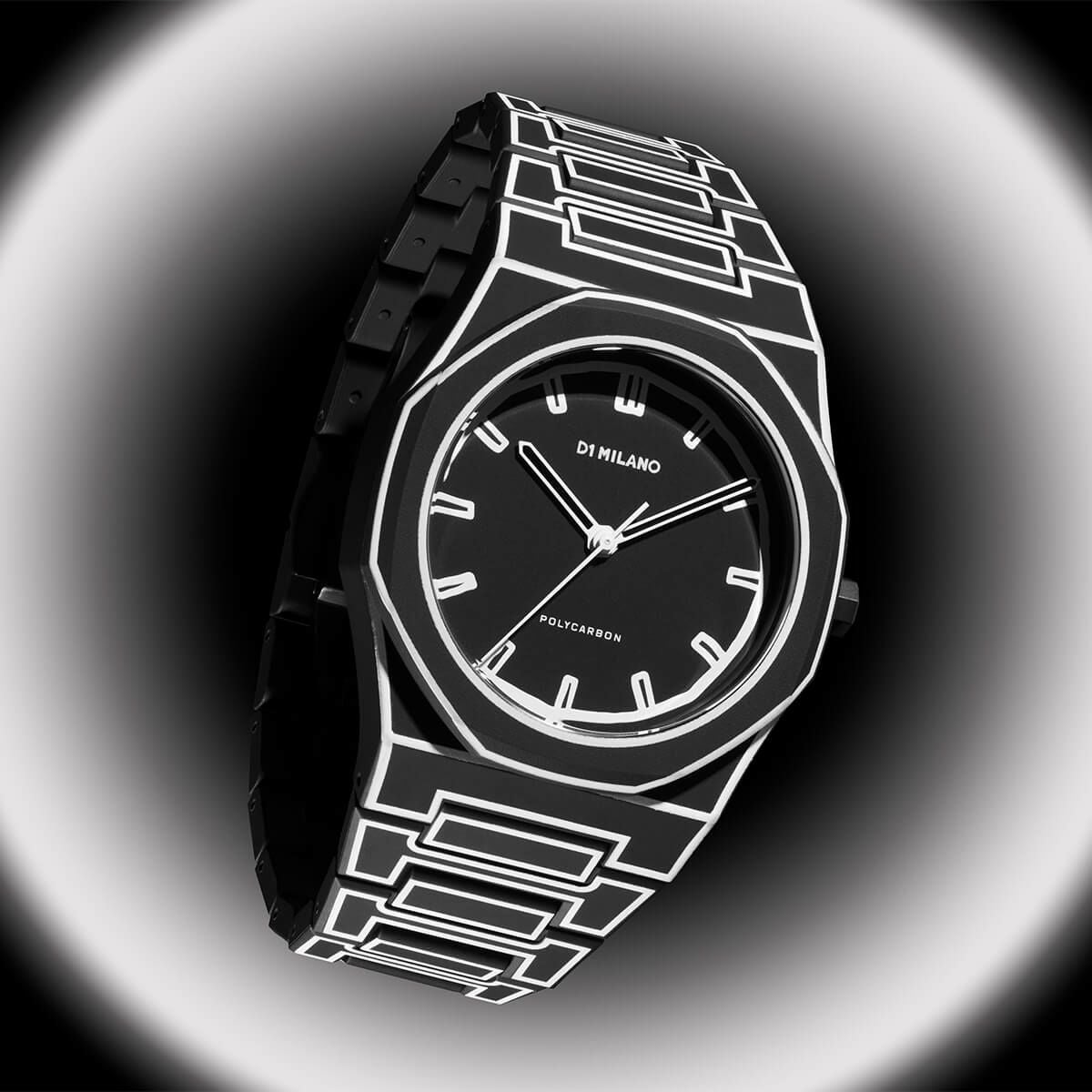D1 MILANO / ディーワンミラノ ポリカーボン ブラックスケッチ メンズ