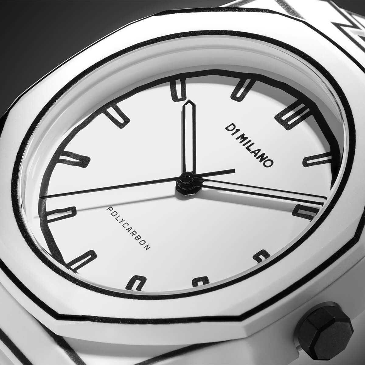 D1 MILANO / ディーワンミラノ ポリカーボン ホワイトスケッチ メンズ