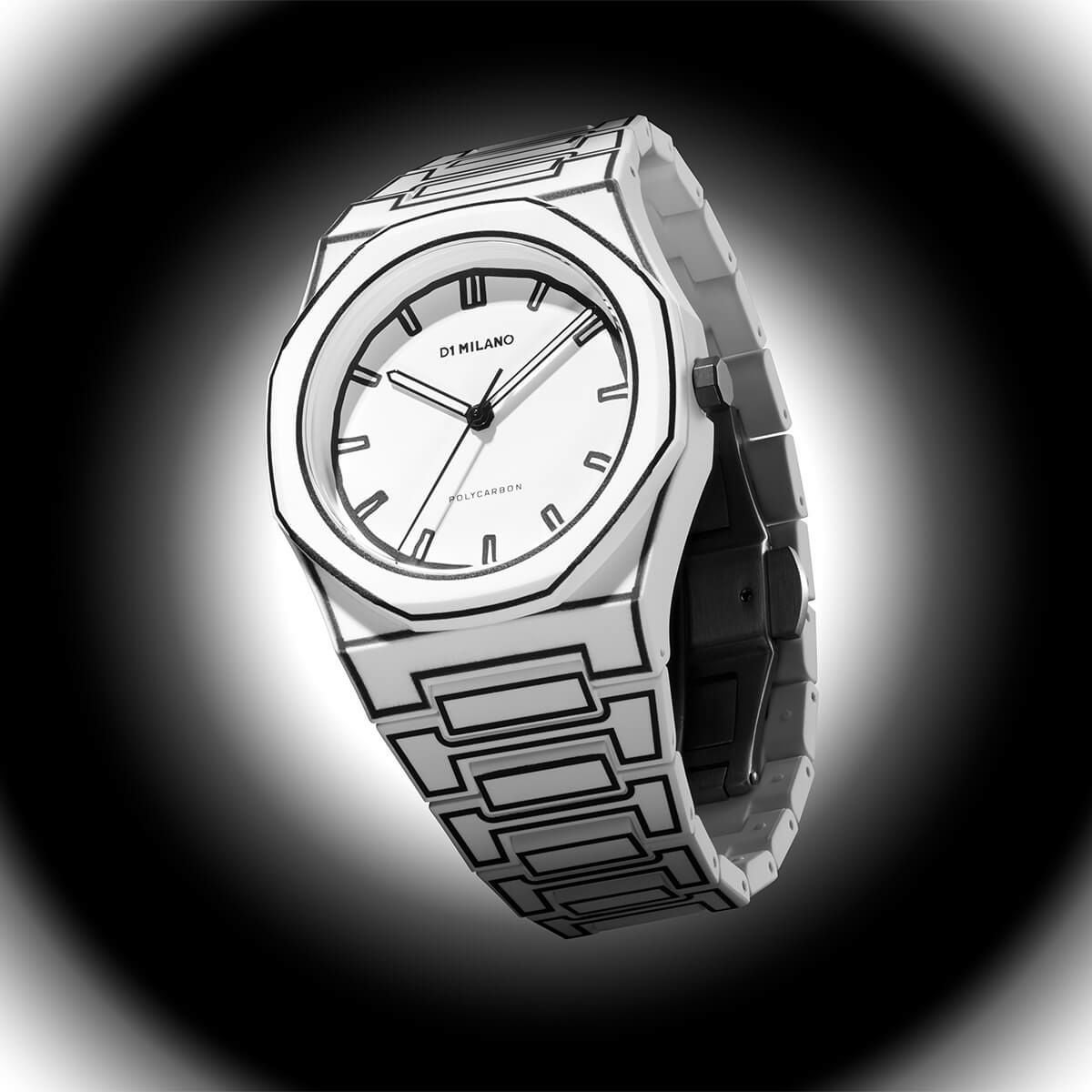 D1 MILANO / ディーワンミラノ ポリカーボン ホワイトスケッチ メンズ