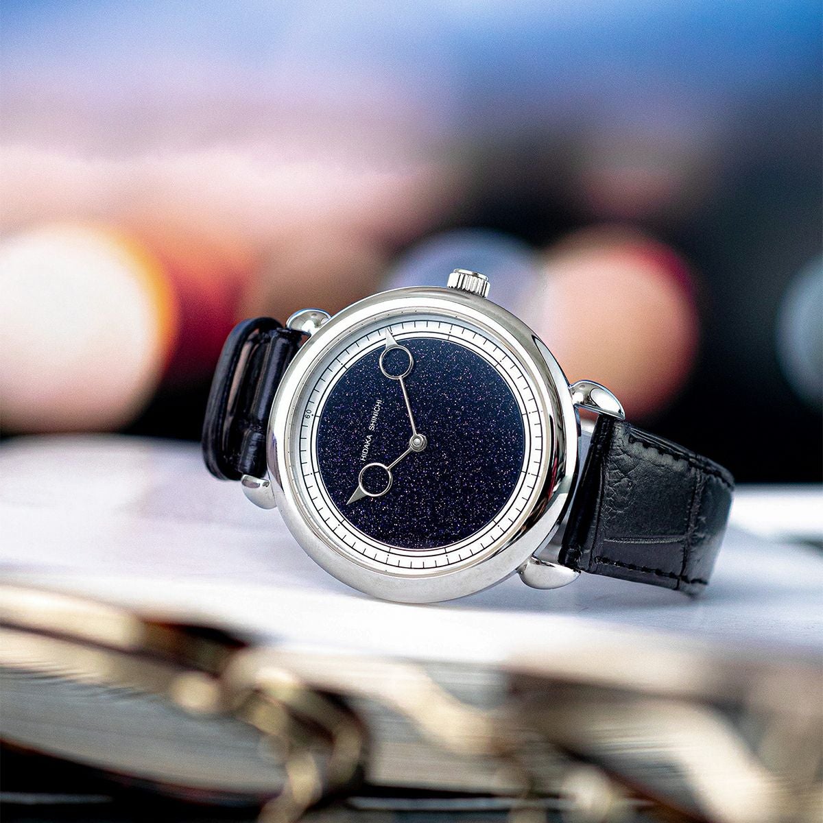 伊弉諾 by 松下庵クロコダイルレザーストラップ メンズ腕時計 | H°M'S