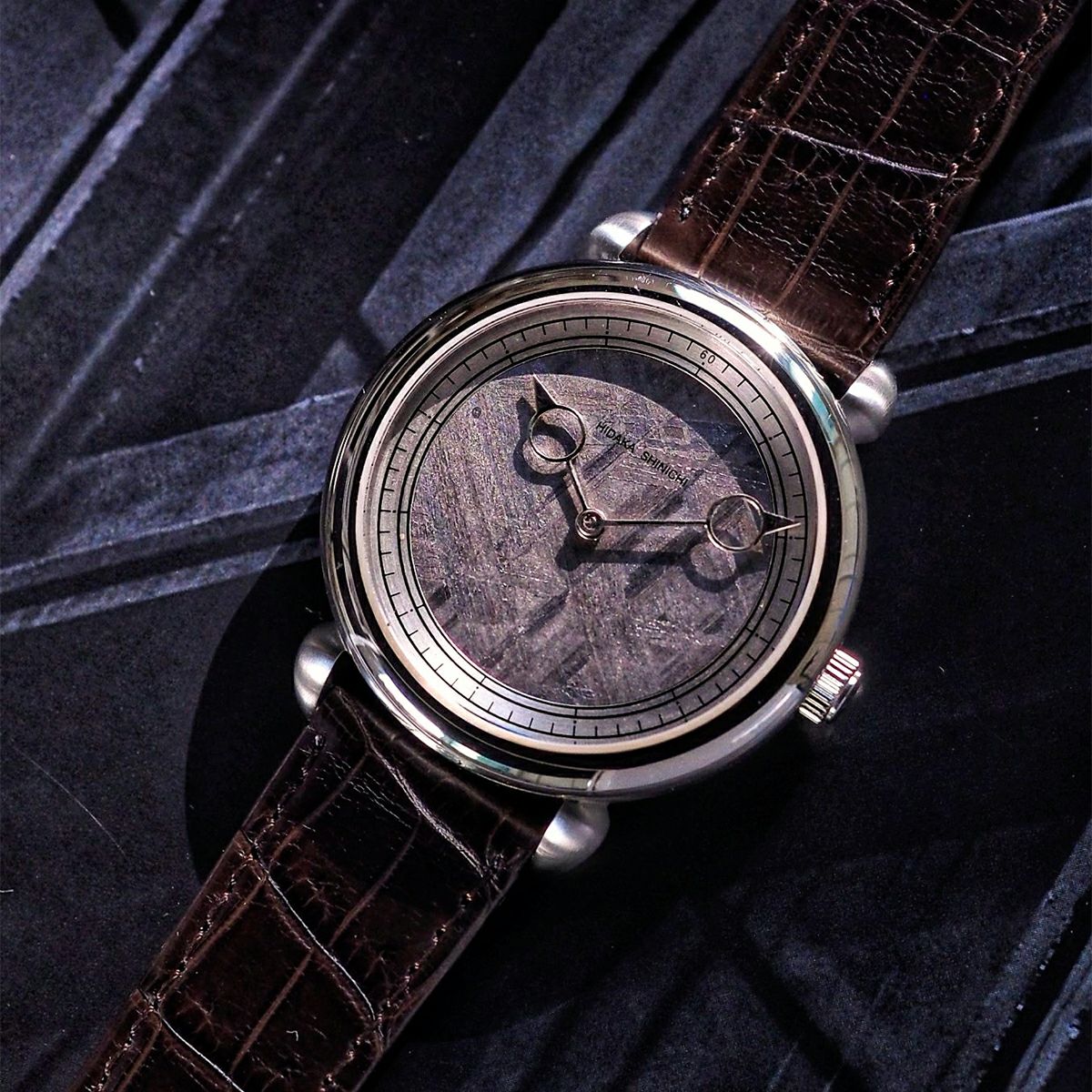 月詠 by 松下庵クロコダイルレザーストラップ メンズ腕時計 | H°M'S