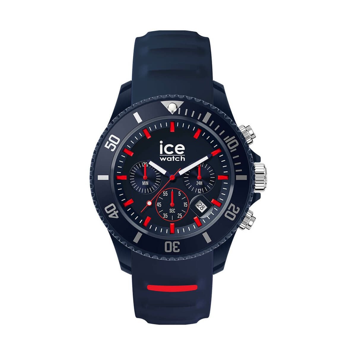 ICE-WATCH / アイスウォッチ ICE chrono - ダークブルーレッド - ミディアム - CHの公式ECサイト掲載画像
