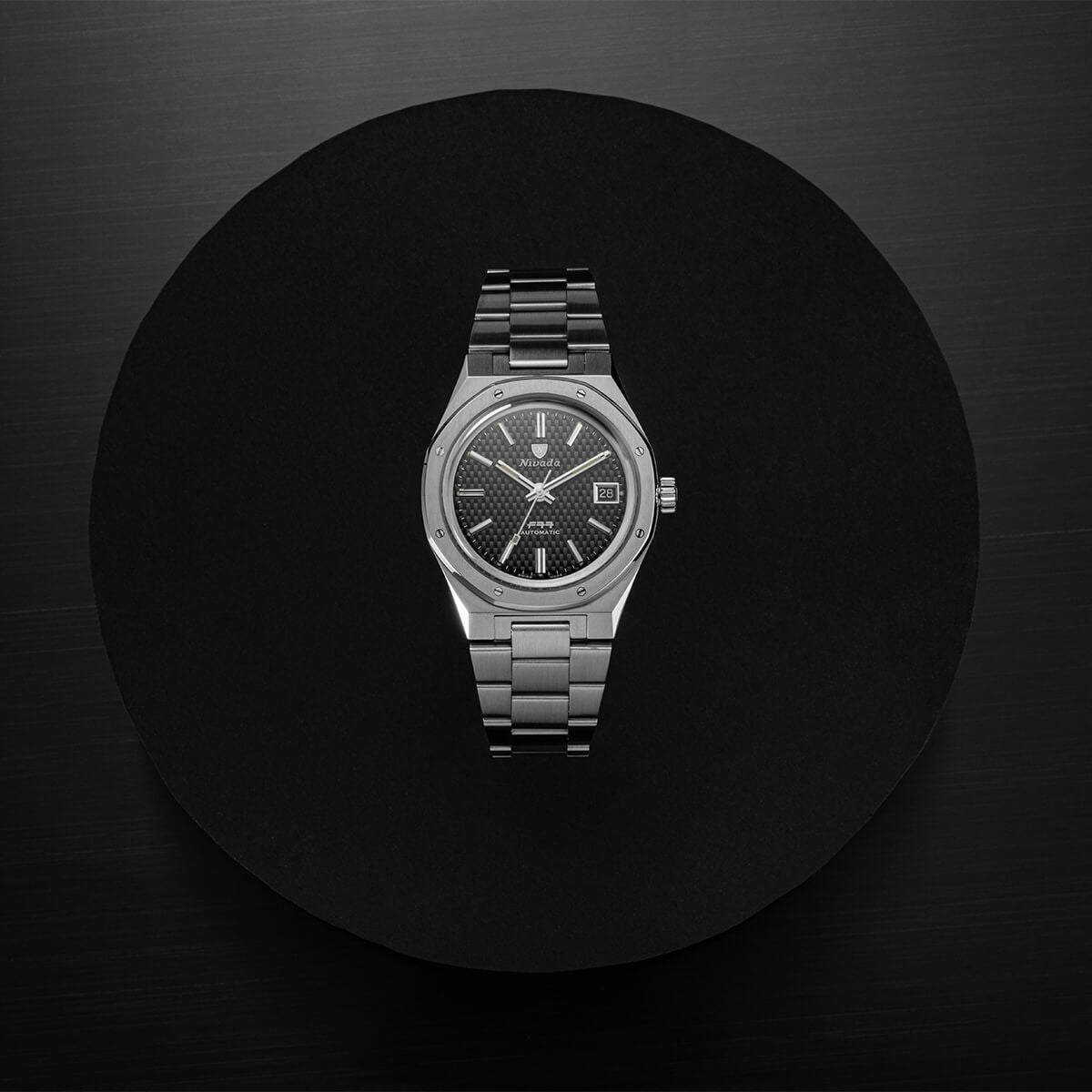Nivada Grenchen / ニバダ グレンヒェン F77 ブラックダイヤル デイト