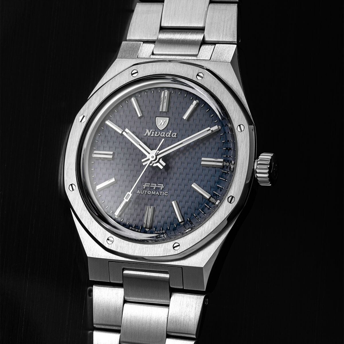Nivada Grenchen / ニバダ グレンヒェン F77 ブルーダイヤル メンズ