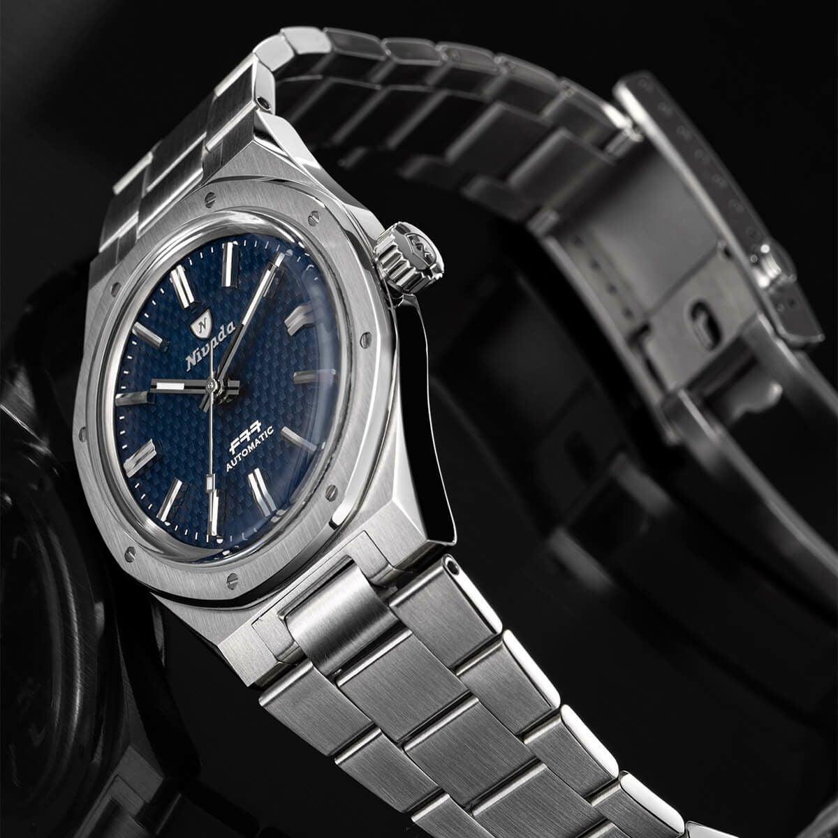 Nivada Grenchen / ニバダ グレンヒェン F77 ブルーダイヤル メンズ
