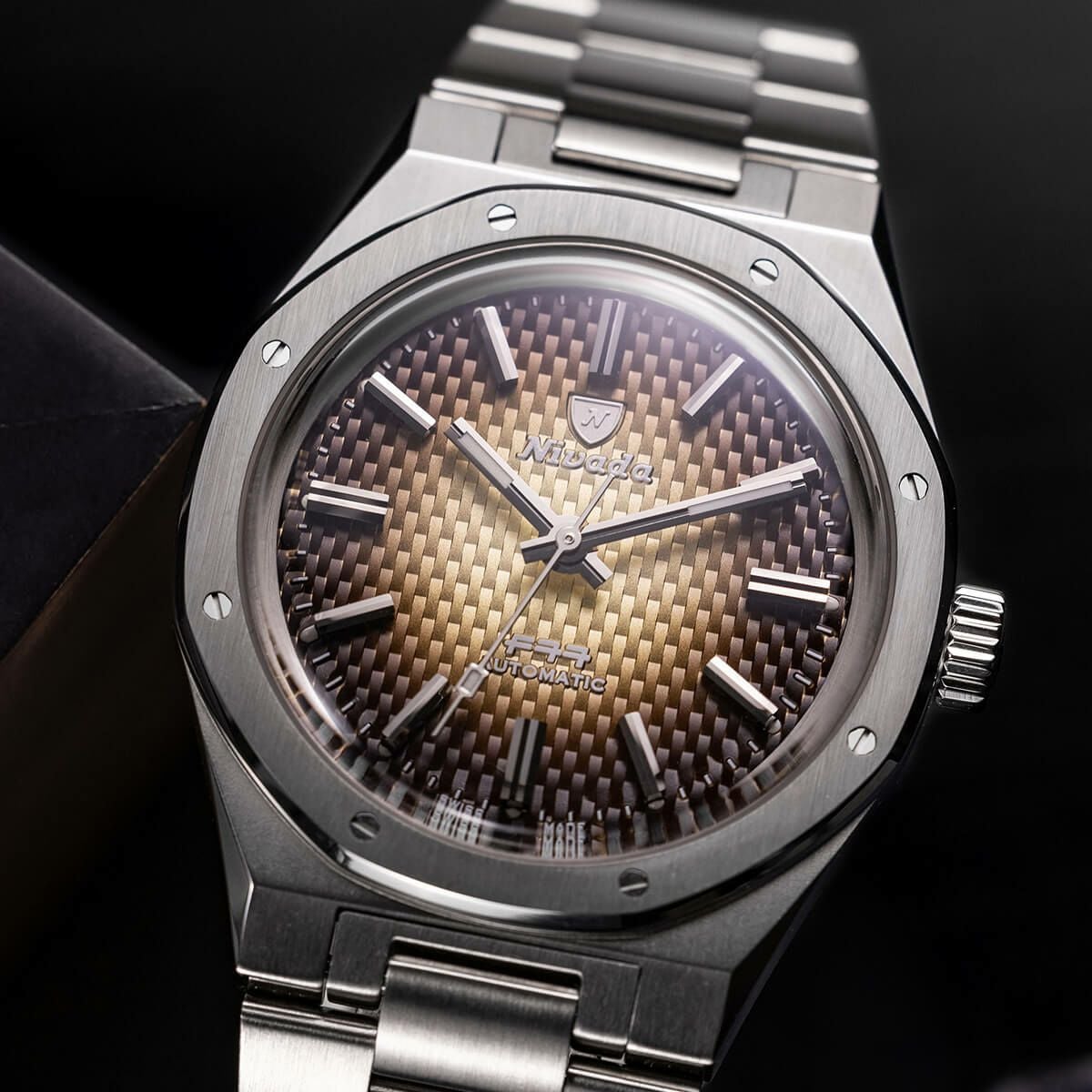 Nivada Grenchen / ニバダ グレンヒェン F77 スモークダイヤル メンズ