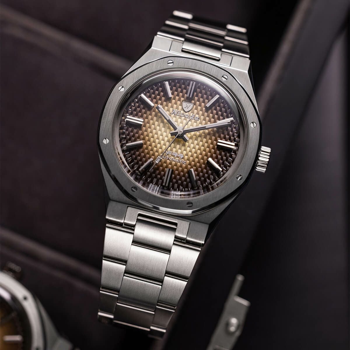 Nivada Grenchen / ニバダ グレンヒェン F77 スモークダイヤル メンズ