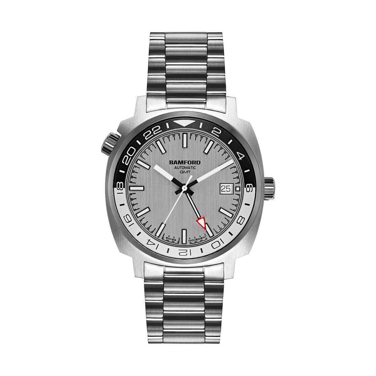 BAMFORD / バンフォード GMT スチール シルバー ブラック ステンレススチール ストラップの公式ECサイト掲載画像