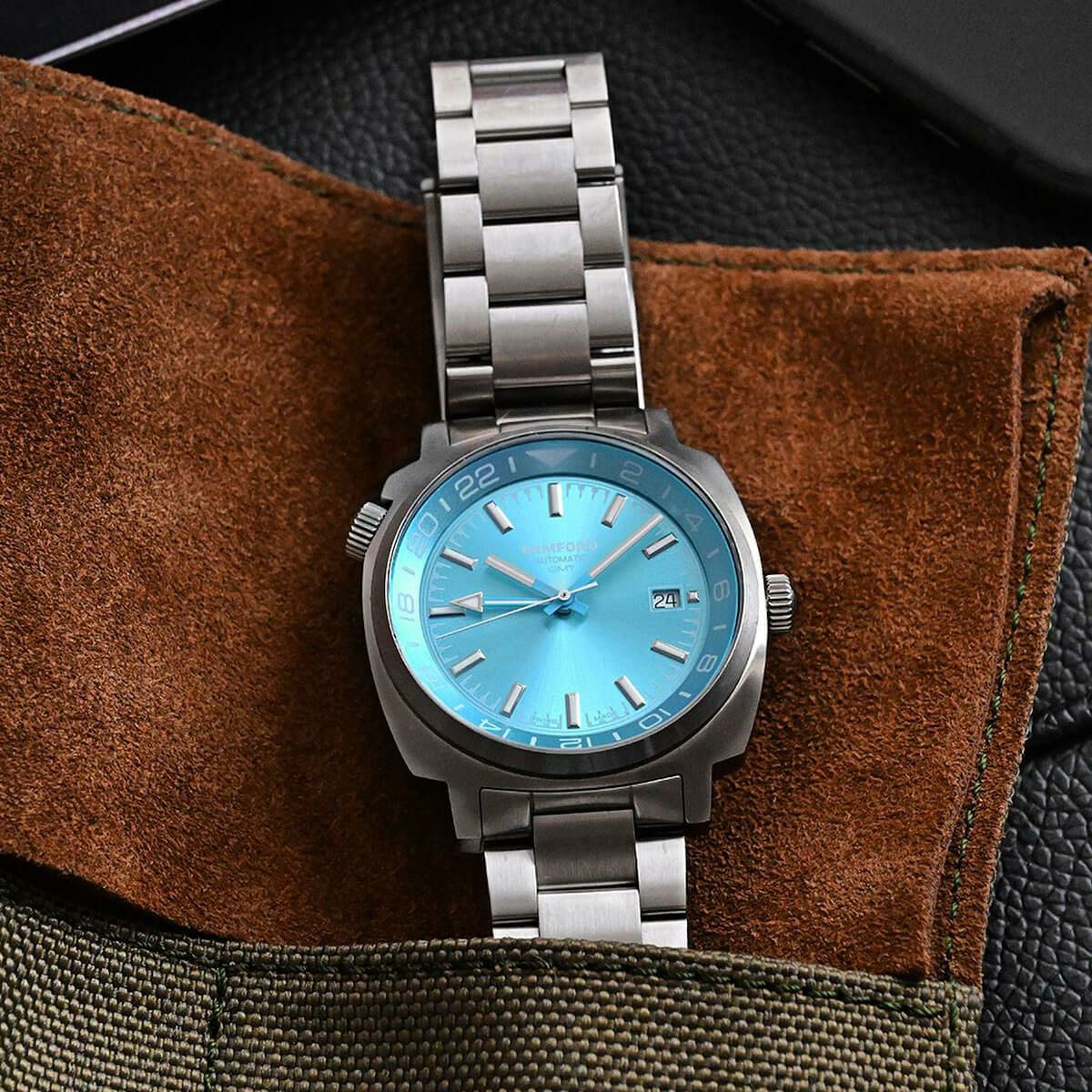 BAMFORD / バンフォード GMT スチール シルバー グレイシア ブルー