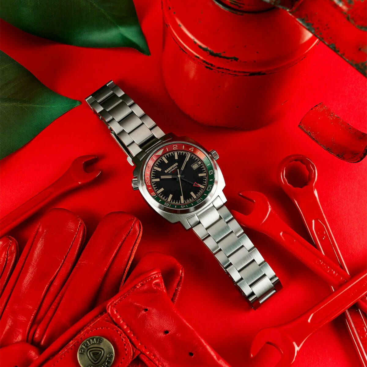 BAMFORD / バンフォード GMT スチール シルバー イタリアン ブラック