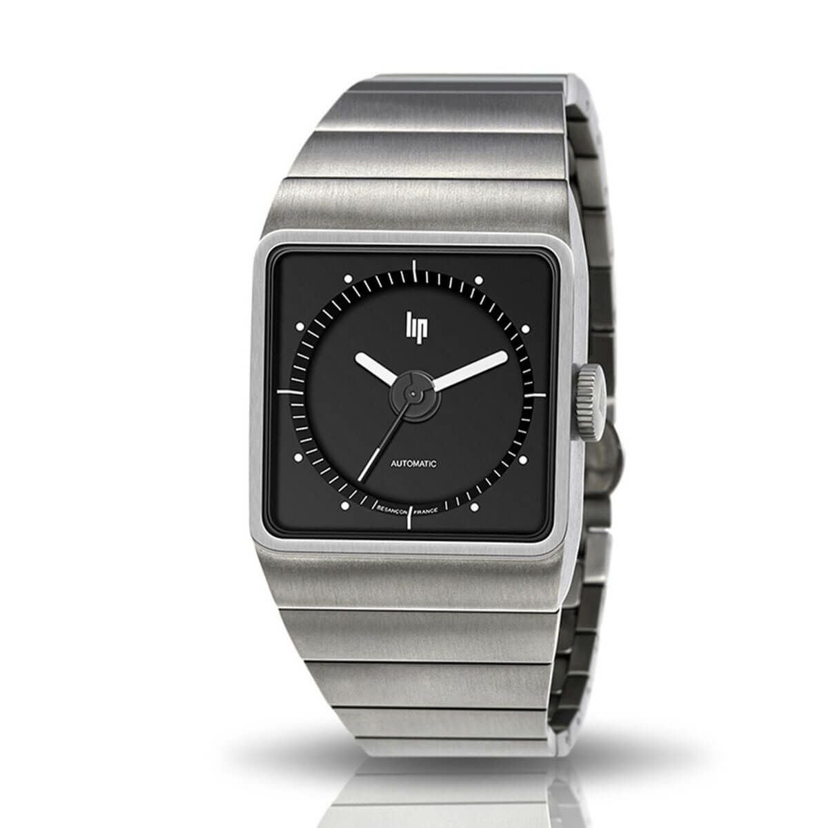 LIP / リップ ビッグ TV チタニウム ブラック シルバー メンズ腕時計