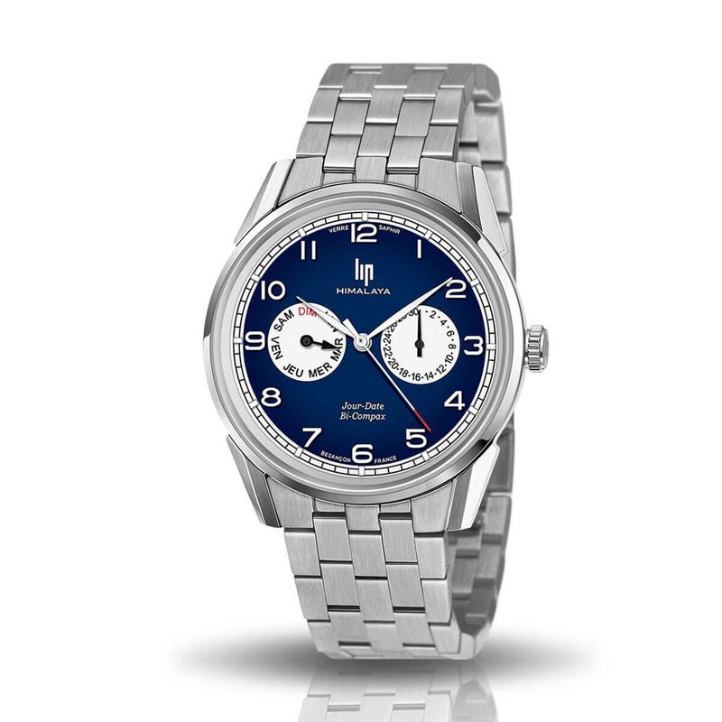 LIP / リップ ヒマラヤ 40MM デイデイト ダークブルー ステンレススチールの公式ECサイト掲載画像