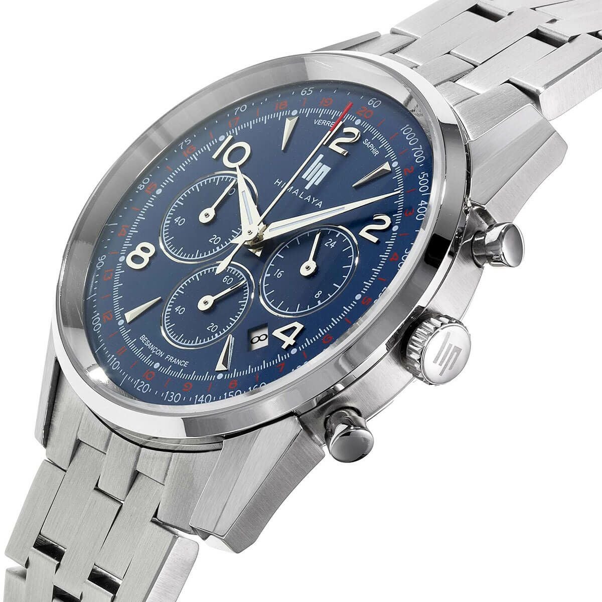 LIP / リップ ヒマラヤ 40MM クロノグラフ ダークブルー ステンレス