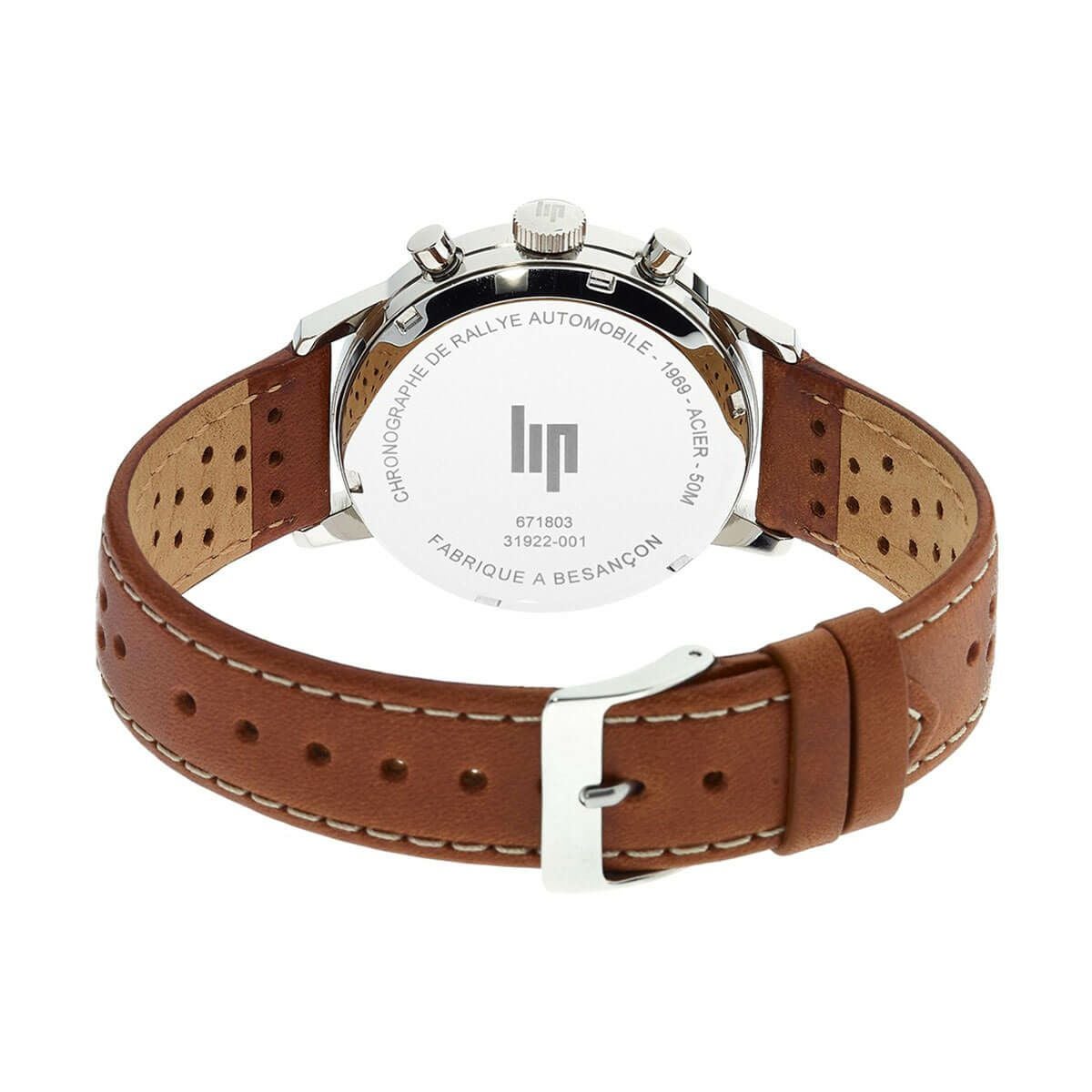 LIP / リップ ラリー 38MM クロノグラフ ブルー ブラウン レザー