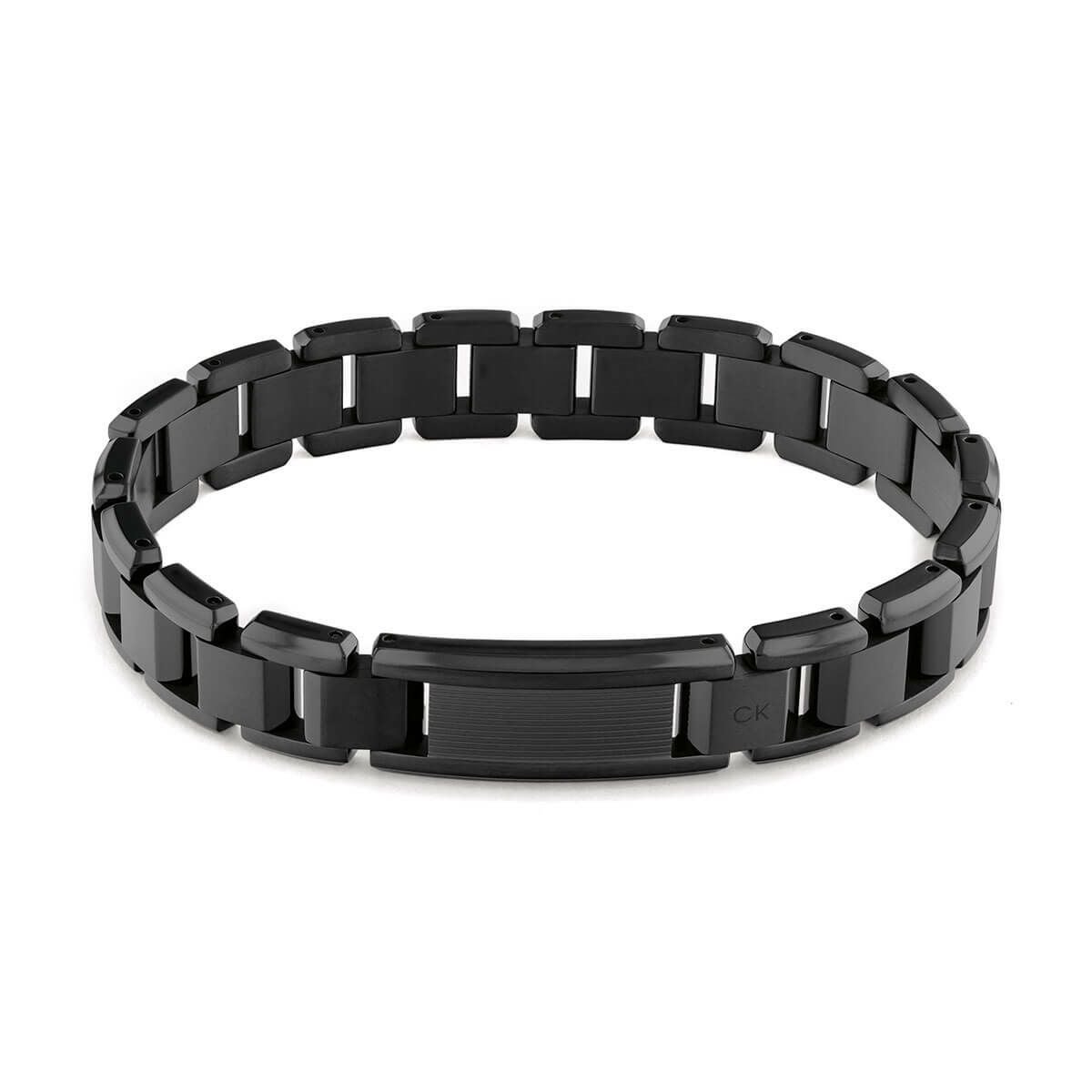 Calvin Klein / カルバンクライン インターセクション - メンズ ブラック IP リンク ブレスレットの公式ECサイト掲載画像