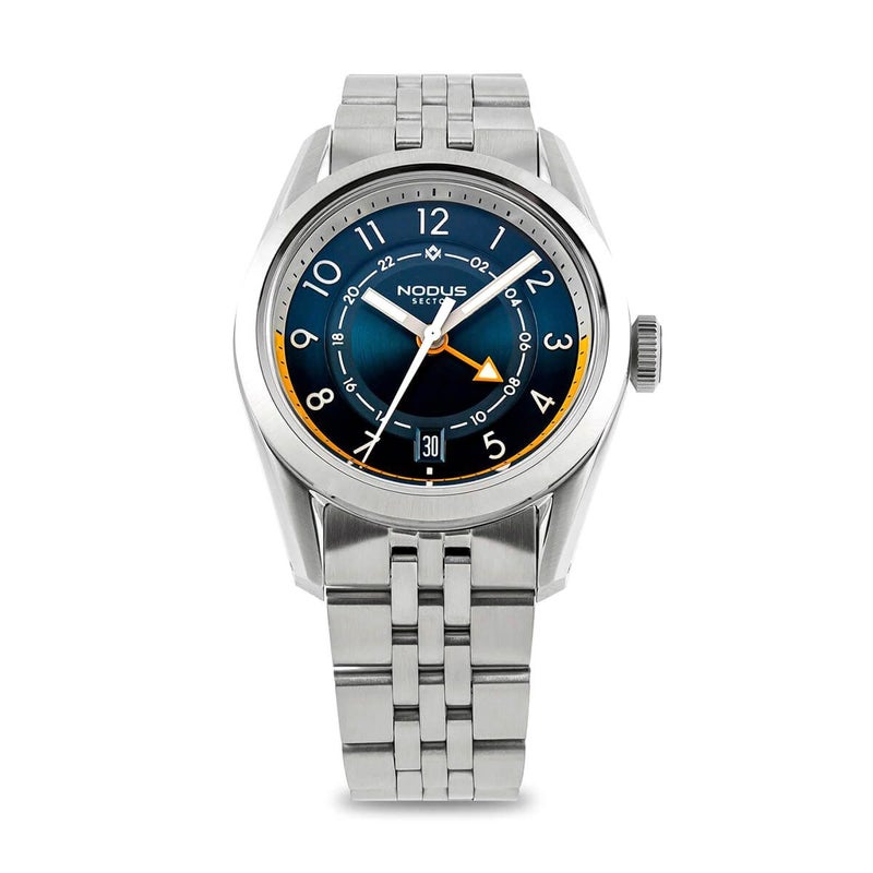 NODUS Watches / ノダス ウォッチ SECTOR GMT - PACIFIC STAINLESS STEEL BRACELETの公式ECサイト掲載画像