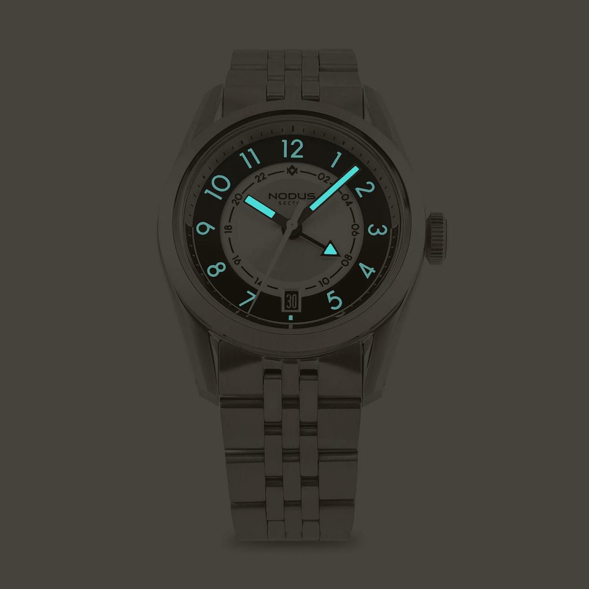 NODUS Watches / ノダスウォッチ SECTOR GMT TUXEDO STAINLESS STEEL