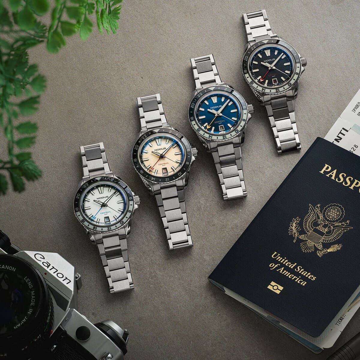 NODUS Watches / ノダスウォッチ Contrail GMT Laguna メンズ腕時計