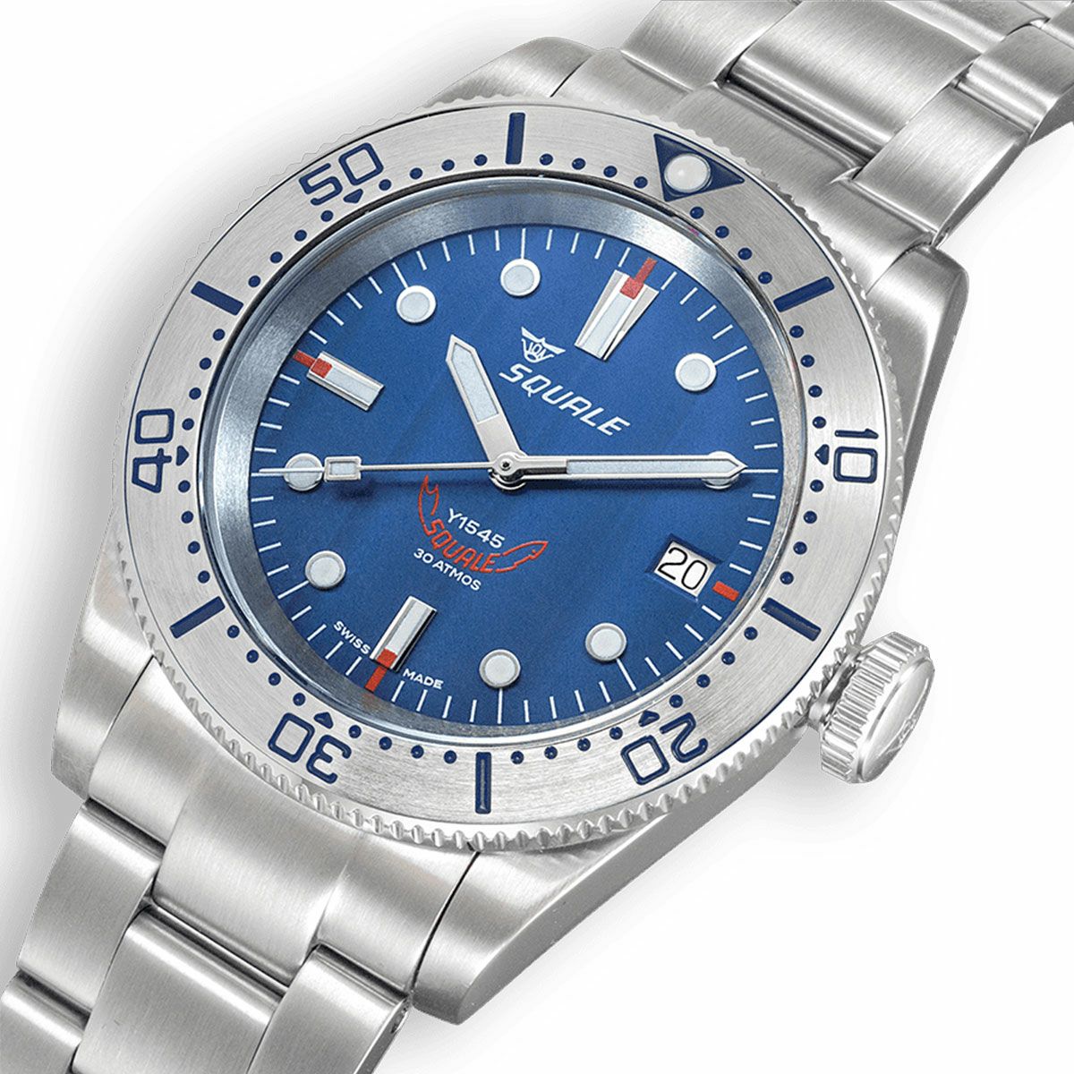 スクワーレ ダイバーズ ウォッチ Y1545 2020 SQUALE / スクワーレ 1545 グレー ブレスレット / グレーベゼル グレー