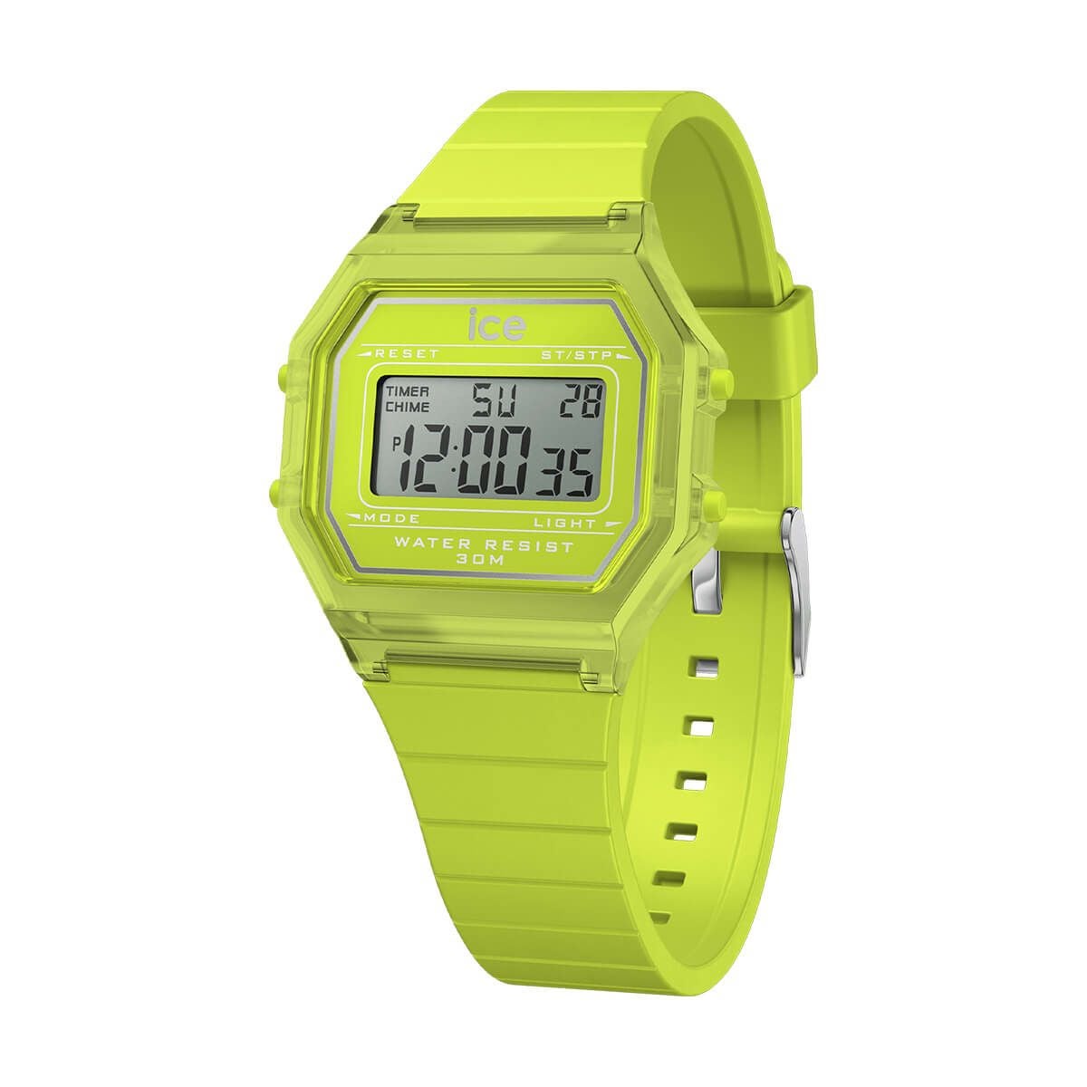 ICE-WATCH / アイスウォッチ ICE digit retro - グリーンライム - Clear - Smallの公式ECサイト掲載画像