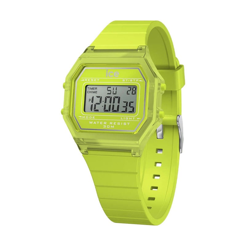 ICE-WATCH / アイスウォッチ ICE digit retro - グリーンライム - Clear - Smallの公式ECサイト掲載画像
