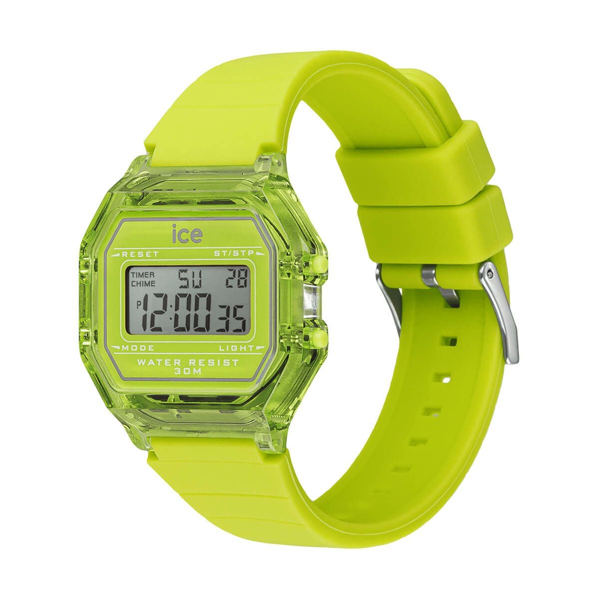 ICE-WATCH / アイスウォッチ ICE digit retro グリーンライム Clear