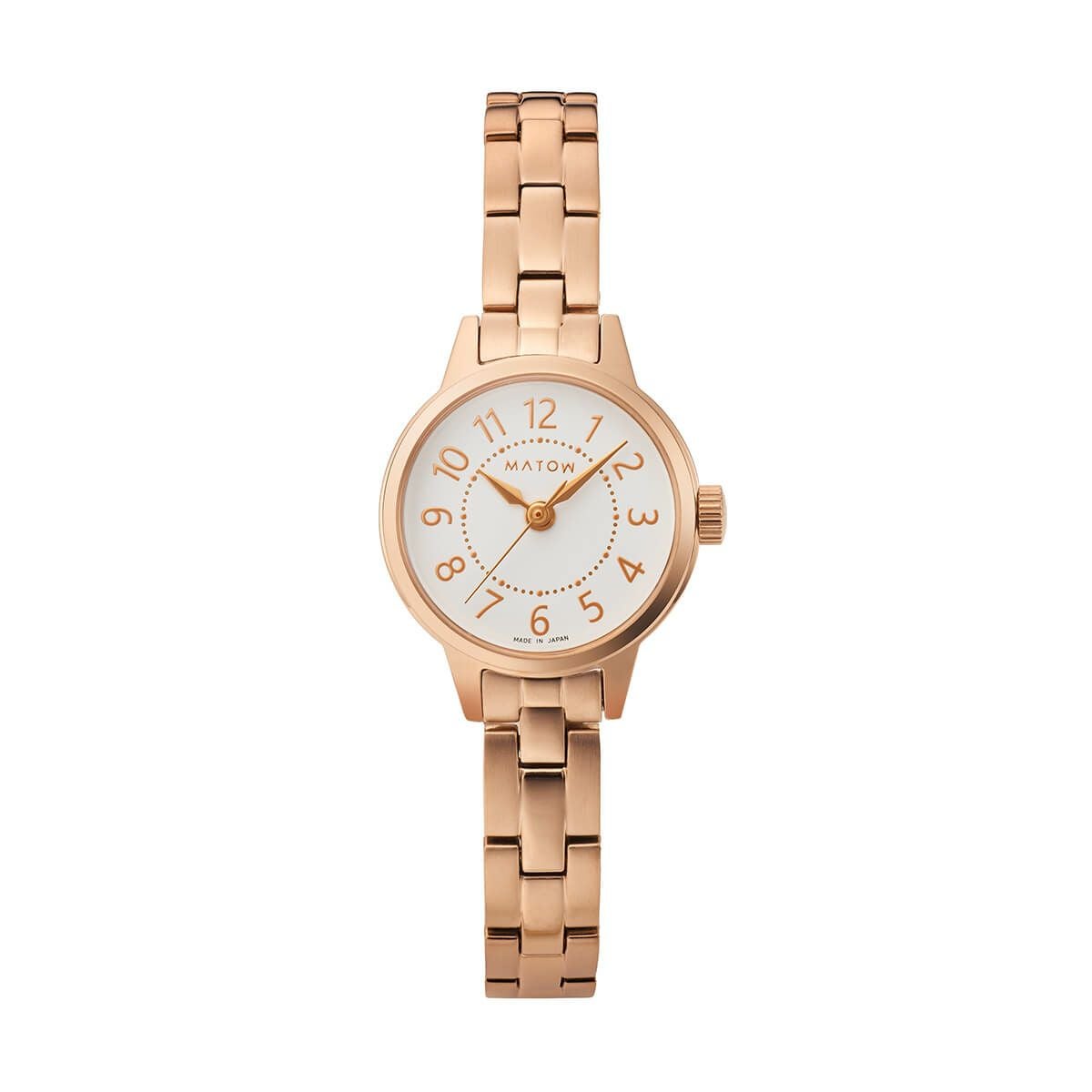 MATOW / マトウ Tsuki 清月 -せいげつ- / ラウンド ローズゴールド ホワイトの公式ECサイト掲載画像