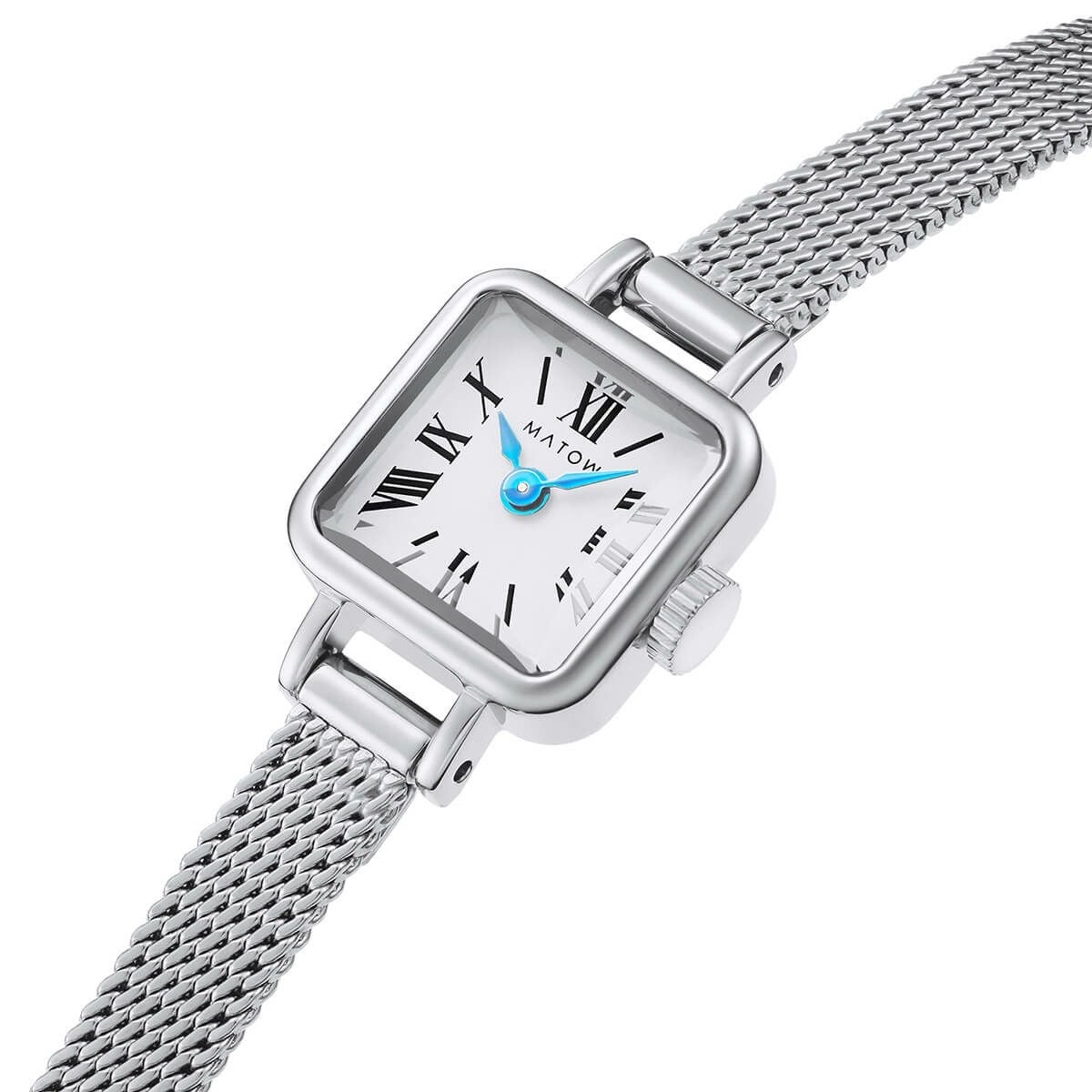 MATOW / マトウ Tsuki 淡月 たんげつ ミニスクエア シルバー ホワイト