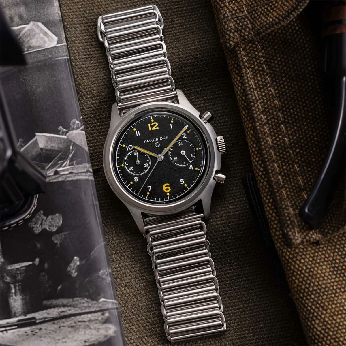 Praesidus / プレジダス PAC-76 CHRONOGRAPH Bonklip Field Bracelet