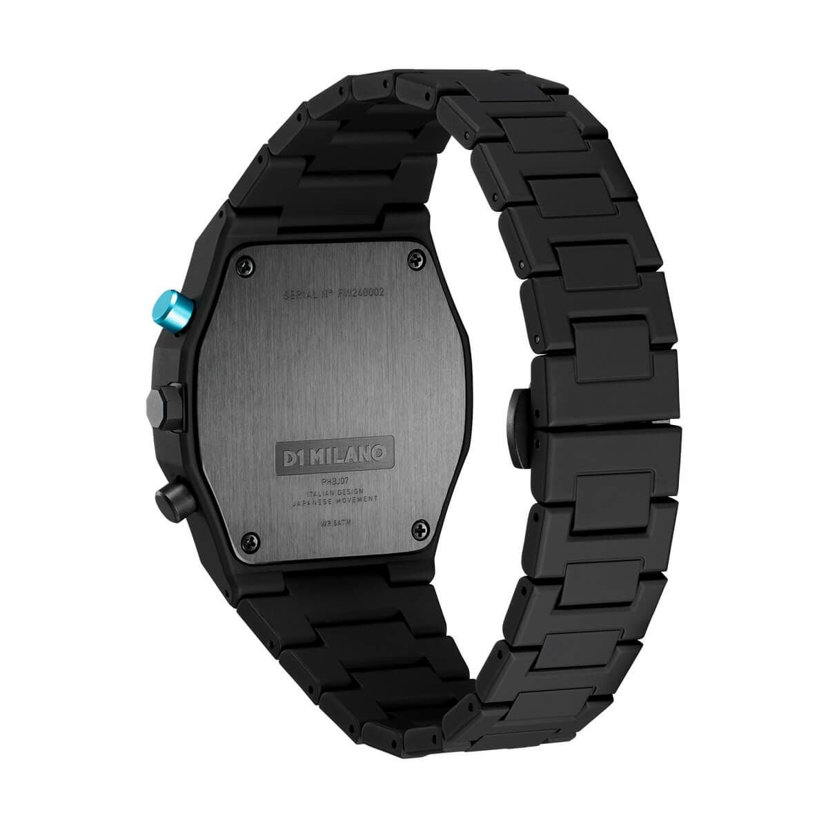 D1 MILANO MECHANICAL MC-01 ブラック D1 MILANO / ディーワンミラノ ポリクロノ チャコールブラック メンズ