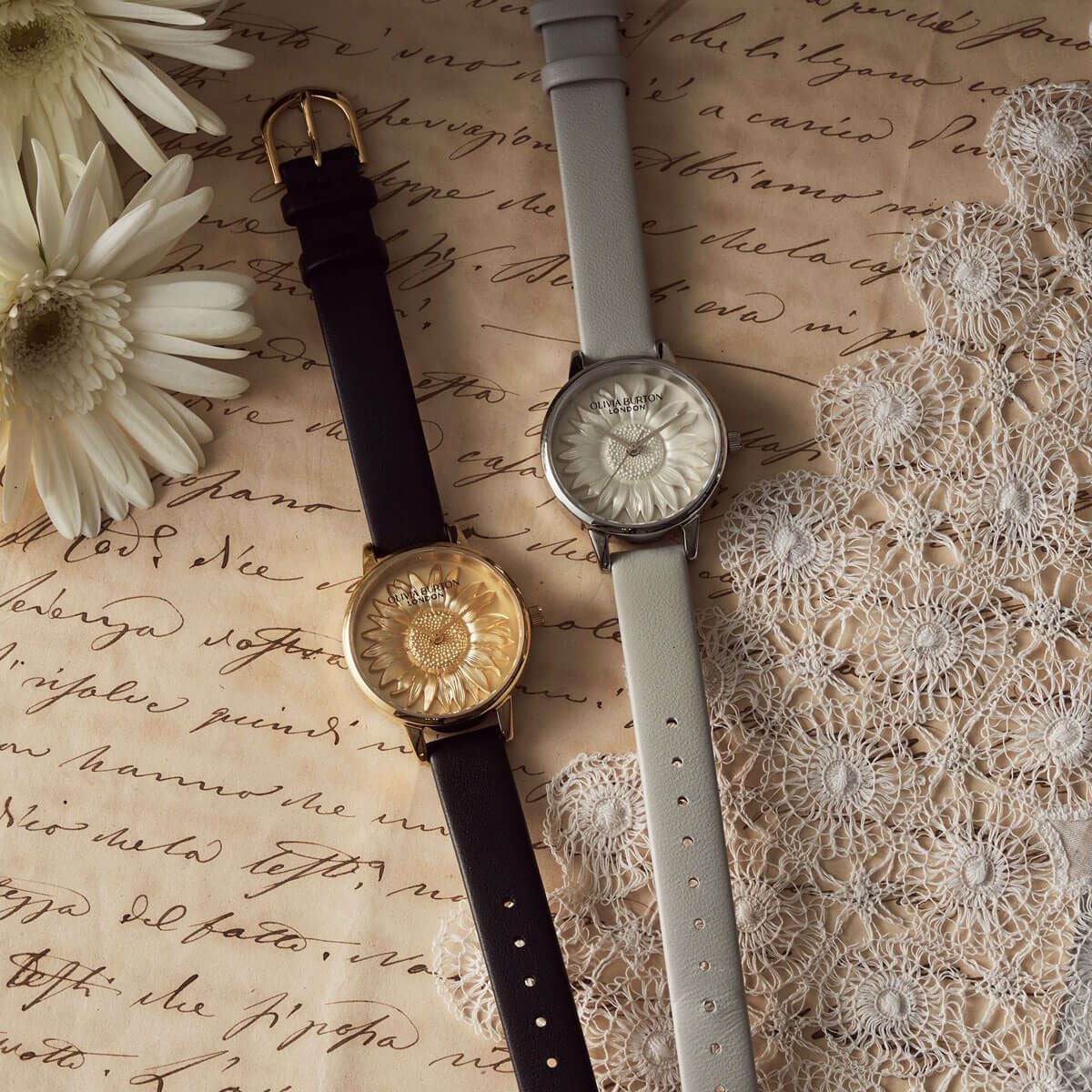 OLIVIA BURTON / オリビア・バートン 3D フラワー ミディゴールド