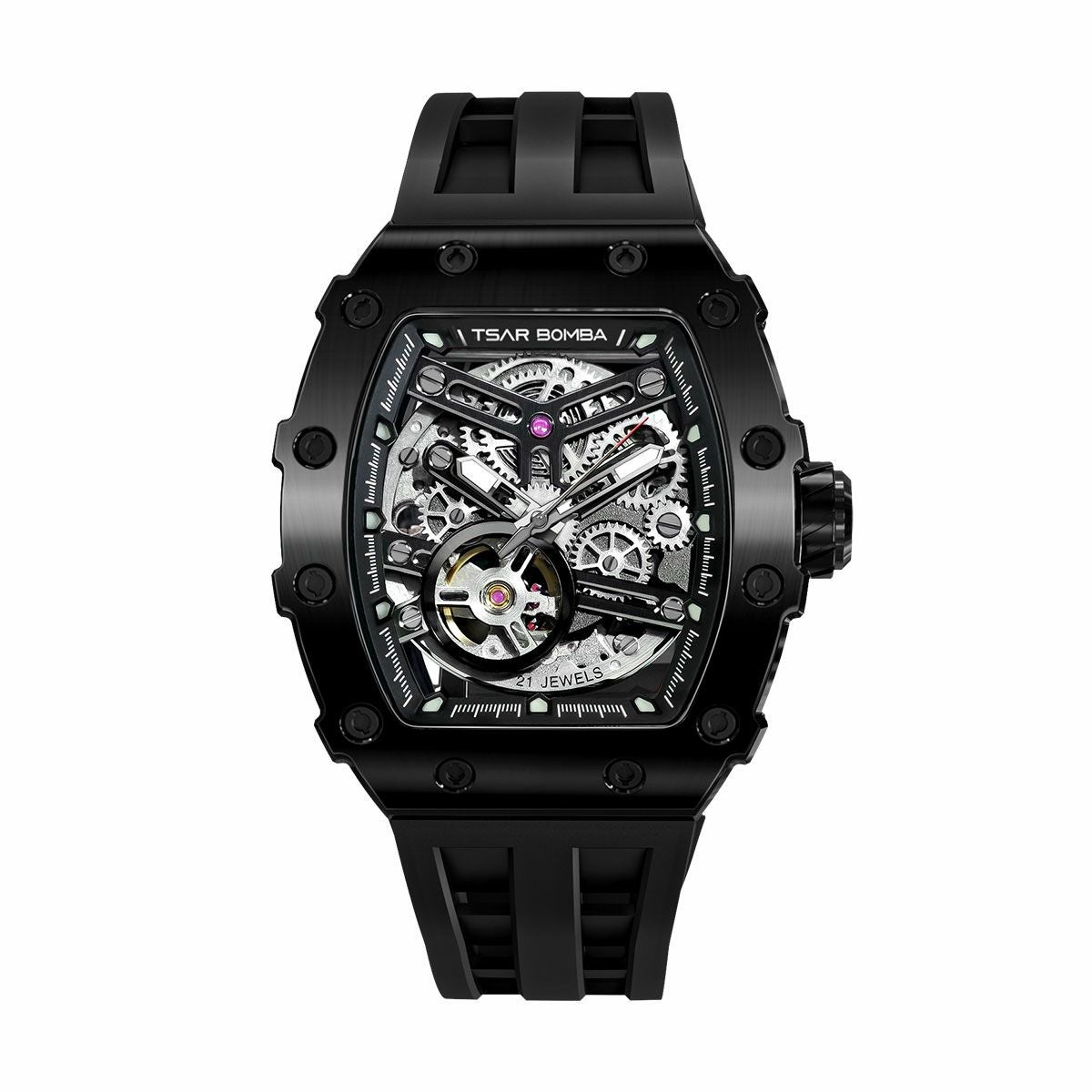 TSAR BOMBA / サーボンバ エレメンタル シリーズ オートマチック ウォッチ ブラック / ブラックの公式ECサイト掲載画像