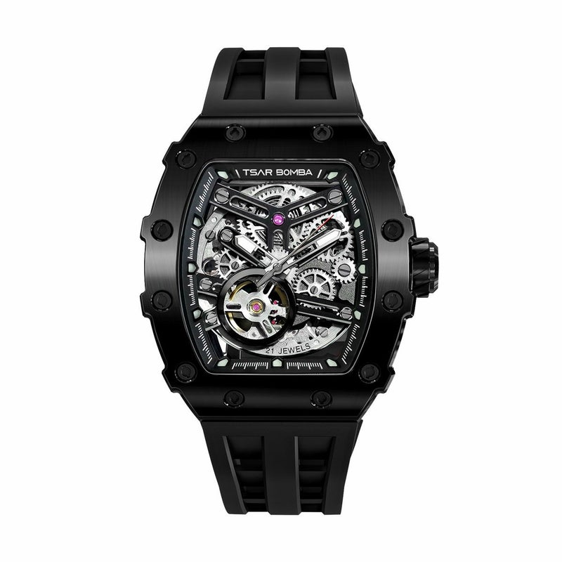 TSAR BOMBA / サーボンバ エレメンタル シリーズ オートマチック ウォッチ ブラック / ブラックの公式ECサイト掲載画像