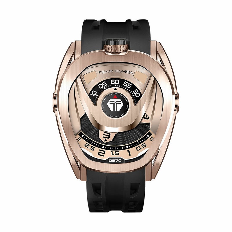 TSAR BOMBA / サーボンバ リアクター インターチェンジャブル オートマチック ウォッチ ローズゴールド / ブラックの公式ECサイト掲載画像