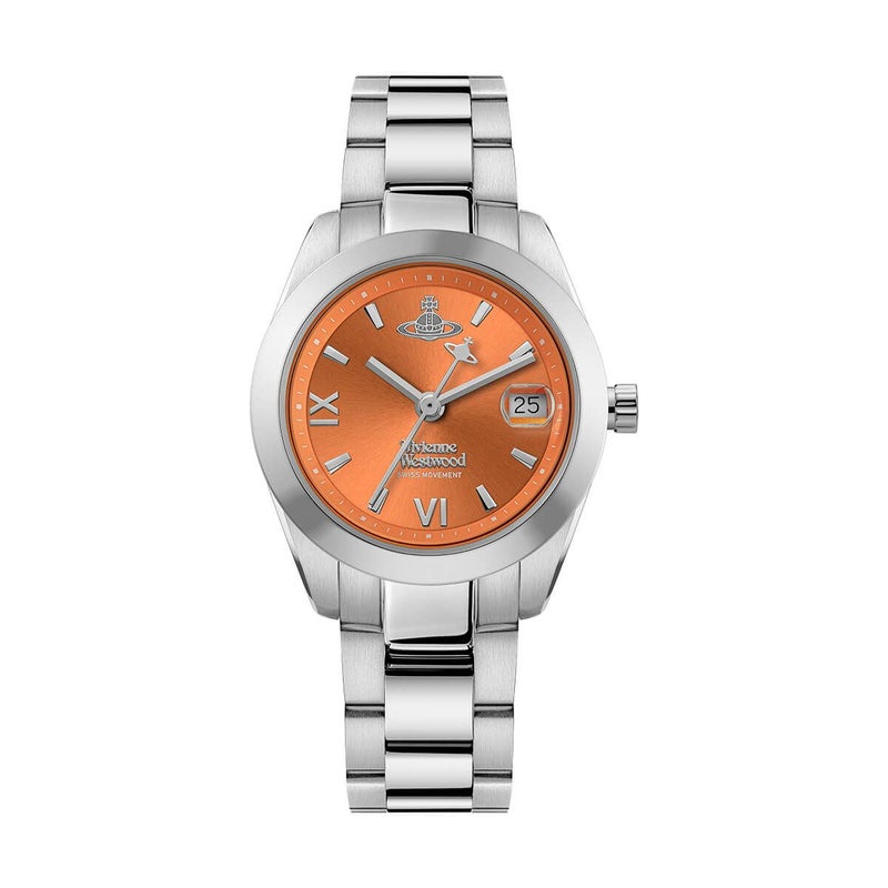 Vivienne Westwood / ヴィヴィアンウエストウッド フェンチャーチ - レディース オレンジ ダイヤル & シルバー ブレスレットの公式ECサイト掲載画像