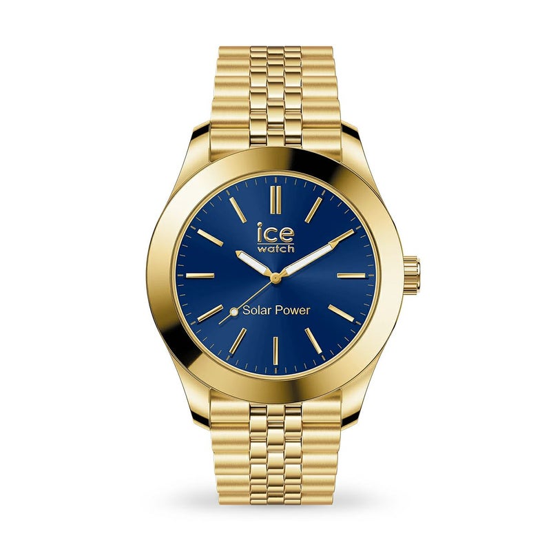 ICE-WATCH / アイスウォッチ ICE steel - ゴールドブルー - ミディアム - ソーラー3Hの公式ECサイト掲載画像