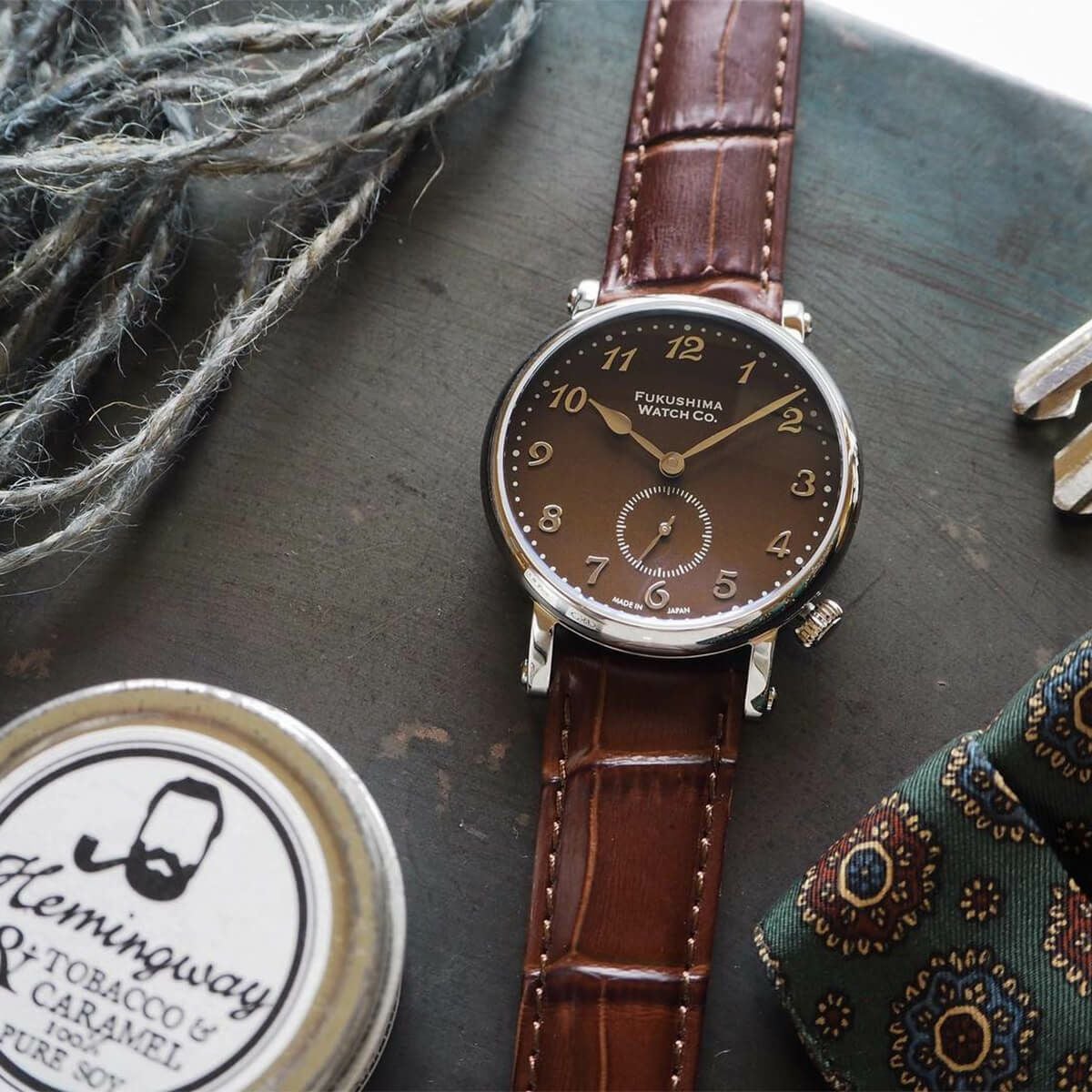 Fukushima Watch / フクシマウォッチ Odaka / Chestnut brown メンズ
