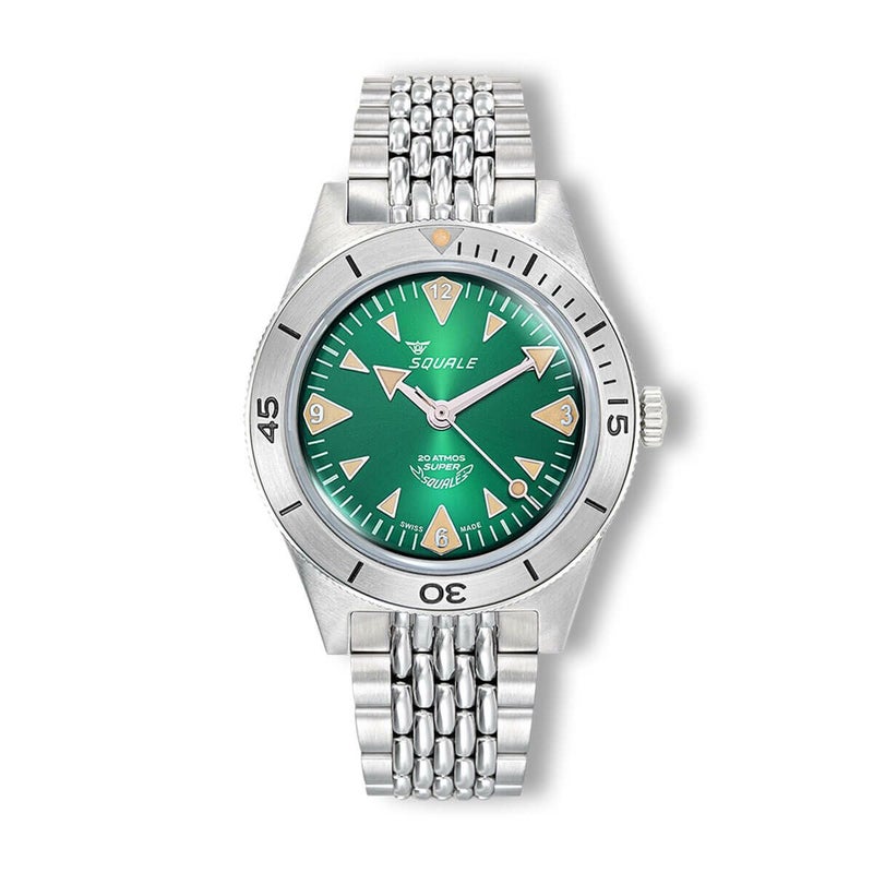 SQUALE / スクワーレ スーパー スクワーレ ビッグアローズ グリーン ステンレススチール ブレスレットの公式ECサイト掲載画像