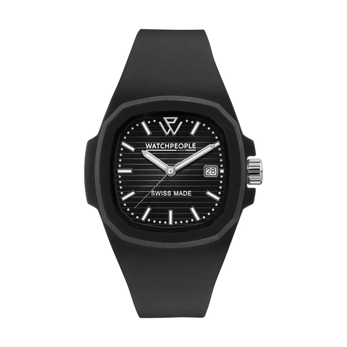 WATCHPEOPLE / ウォッチピープル WP4 - ブラック - ブラックシルバーライン - 44mmの公式ECサイト掲載画像