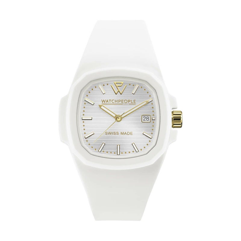 WATCHPEOPLE / ウォッチピープル WP4 - ホワイト - ホワイトゴールドライン - LARGE 44mmの公式ECサイト掲載画像