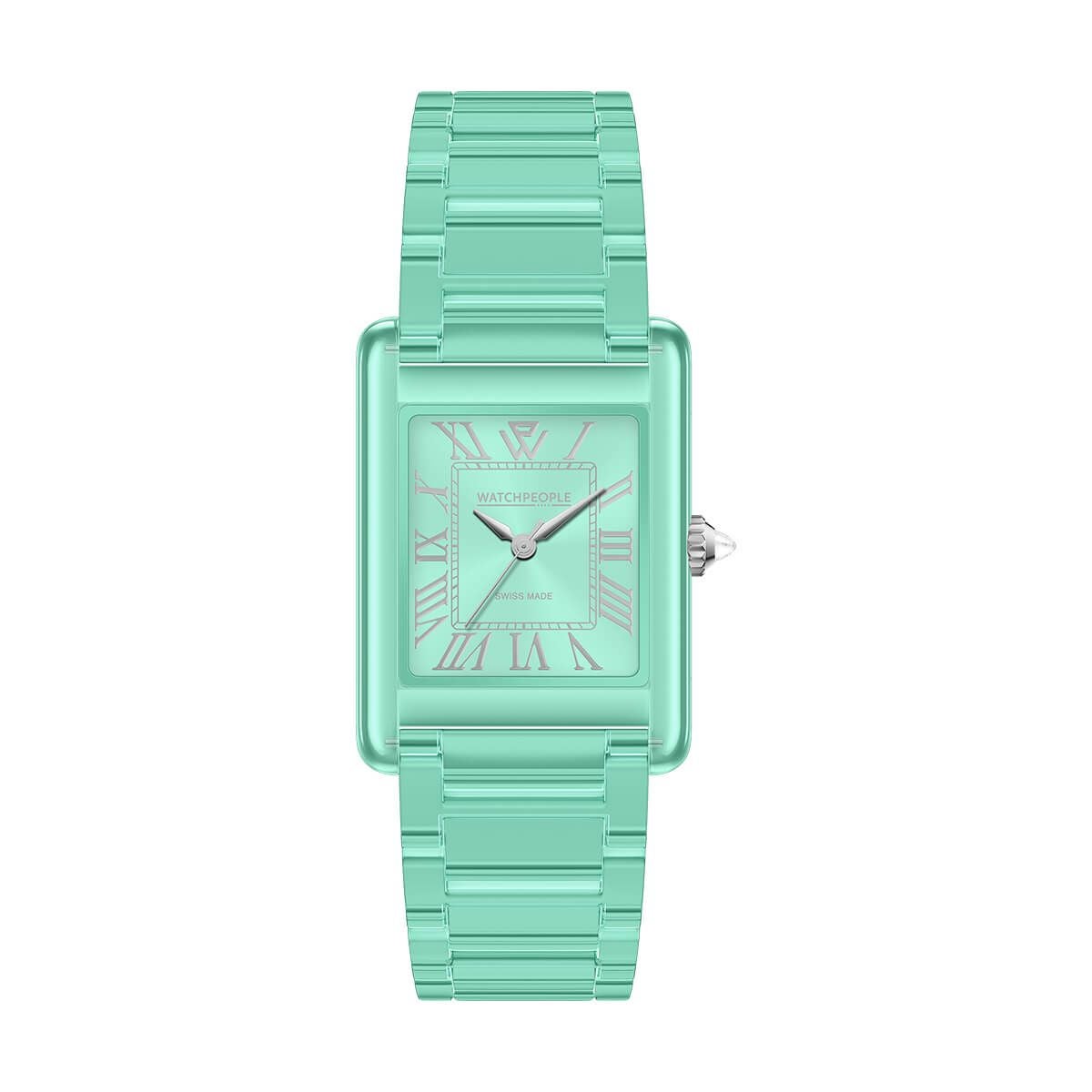 WATCHPEOPLE / ウォッチピープル WP6 クリア シャイニー ターコイズ
