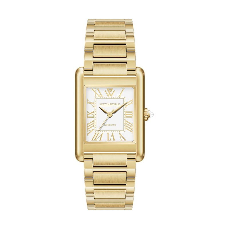 WATCHPEOPLE / ウォッチピープル WP6 - メタル - シャイニー - ゴールド - ホワイトゴールド - SMALL 23x34mmの公式ECサイト掲載画像