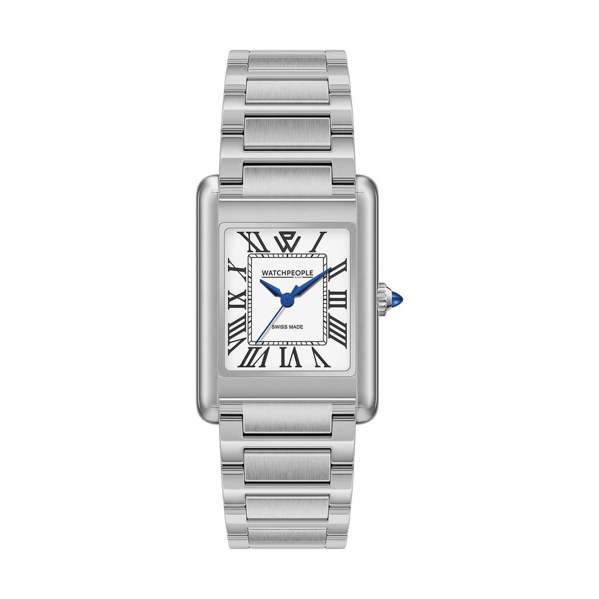 WATCHPEOPLE / ウォッチピープル WP6 - メタル - シャイニー - シルバー - タイムレスホワイト - SMALL 23x34mmの公式ECサイト掲載画像