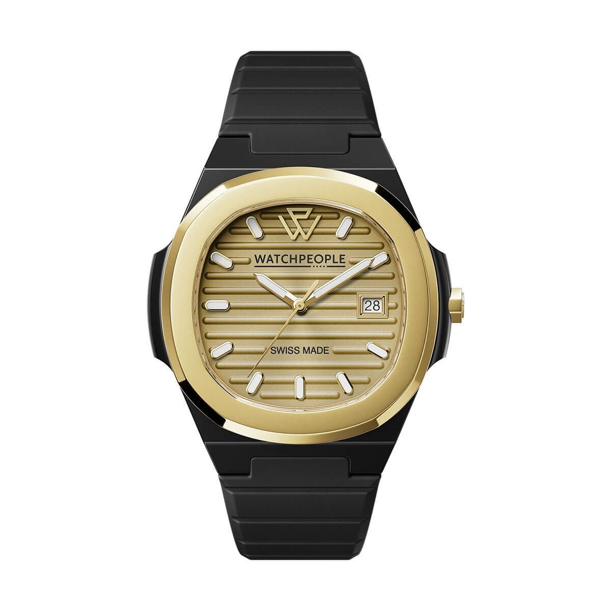 WATCHPEOPLE / ウォッチピープル WP7 - ソリッド - シリ - ブラック - ゴールド - 43mmの公式ECサイト掲載画像