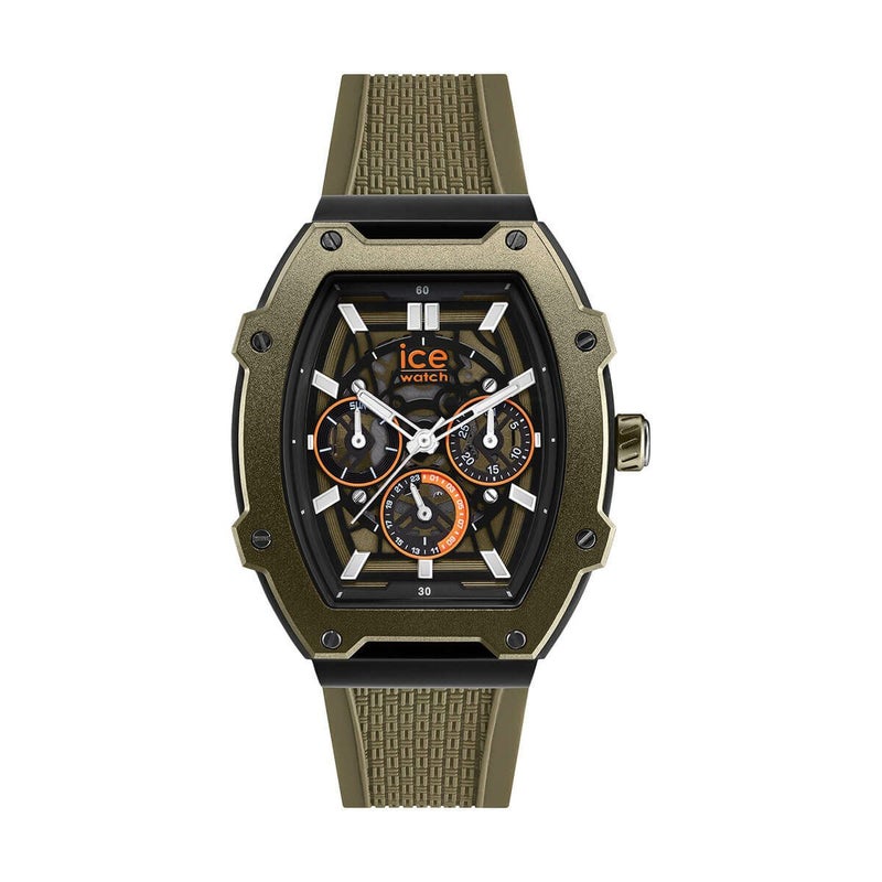 ICE-WATCH / アイスウォッチ ICE boliday - カーキブラックスケル - スチール - ミディアム - MTの公式ECサイト掲載画像