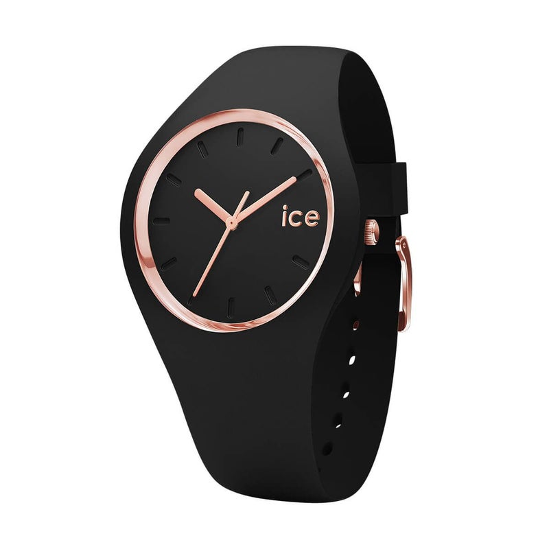 ICE-WATCH / アイスウォッチ ICE glam - ブラックローズゴールド - S37 - 3Hの公式ECサイト掲載画像