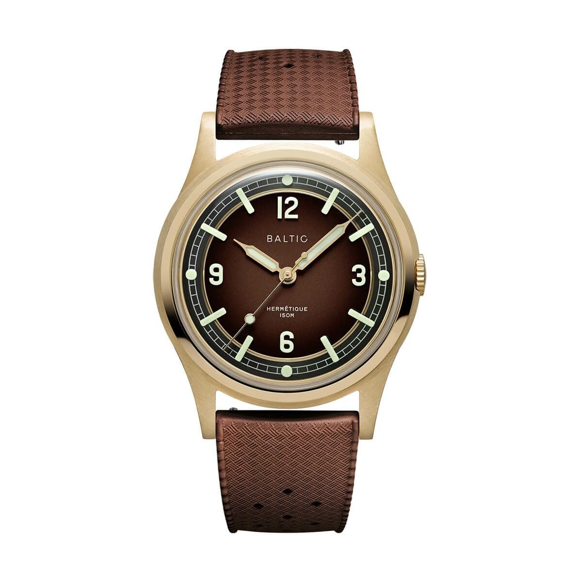 【受注販売】BALTIC WATCHES / バルチック エルメティック ツアラー ブロンズ ブラウン ダイヤルトロピックラバーベルトの公式ECサイト掲載画像