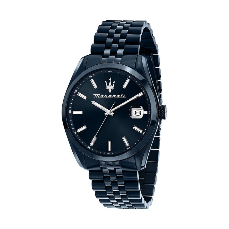 Maserati / マセラティ アトラツィオーネ 43mm 3H ブルー ダイヤル ブルー ブレスレットの公式ECサイト掲載画像