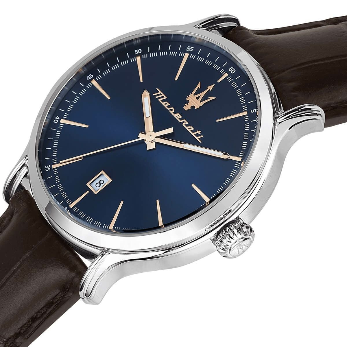 Maserati / マセラティ エポカ 42mm ブルー ダイヤル ブラウン レザー